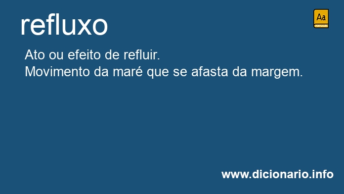 Significado de refluxos