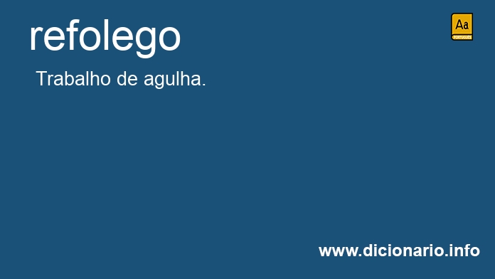 Significado de refolego