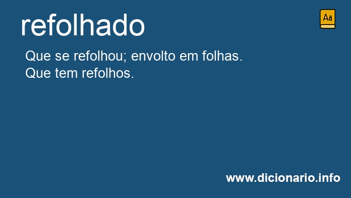 Significado de refolhado