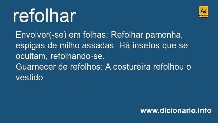 Significado de refolham