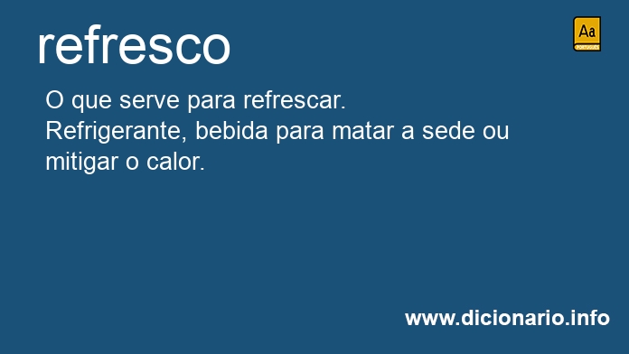 Significado de refresco
