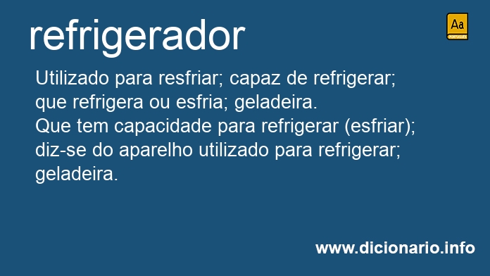 Significado de refrigerador