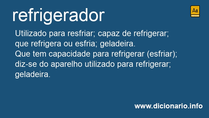 Significado de refrigeradores