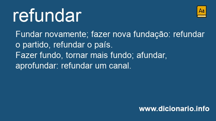 Significado de refundar