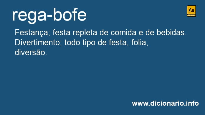 Significado de rega-bofe