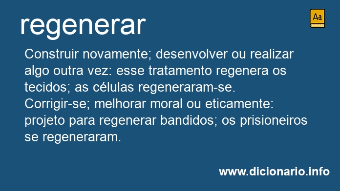 Significado de regenera