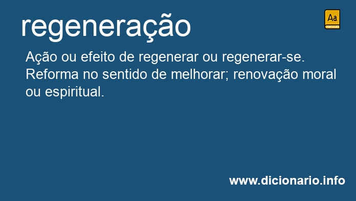 Significado de regenerao