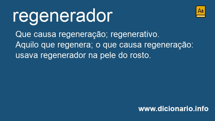 Significado de regenerador