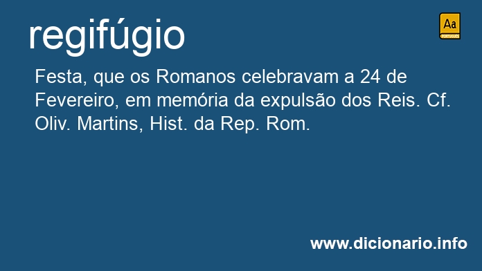 Significado de regifgio