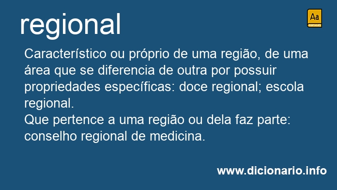 Significado de regional