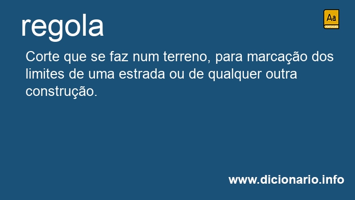 Significado de regola