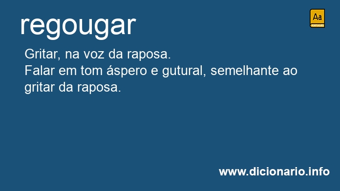 Significado de regougar