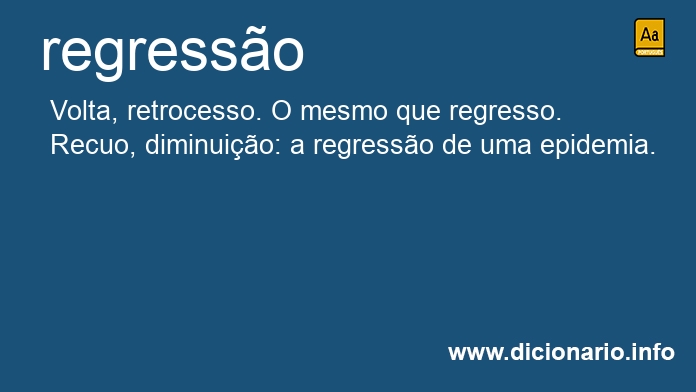 Significado de regresso