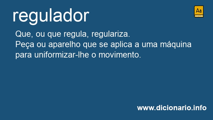 Significado de regulador