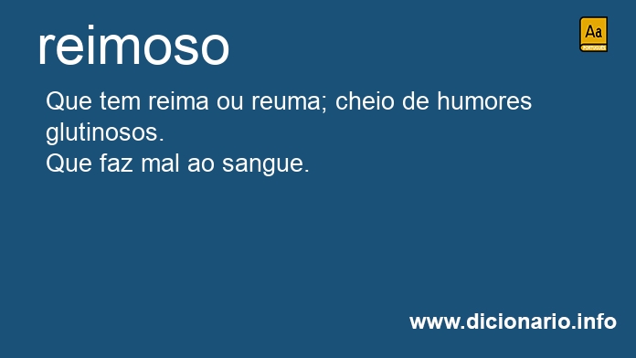 Significado de reimoso