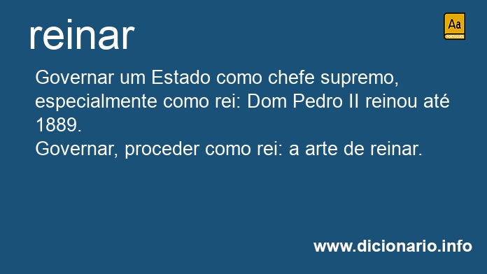 Significado de reinareis