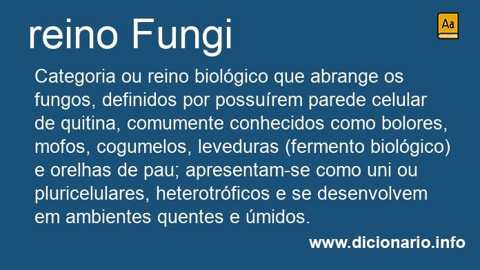 Significado de reino Fungi