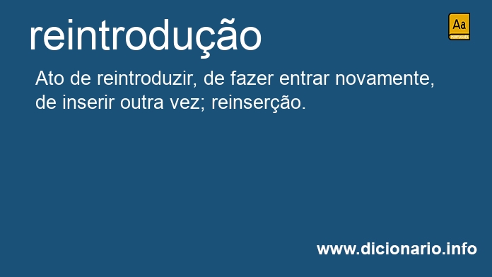 Significado de reintroduo