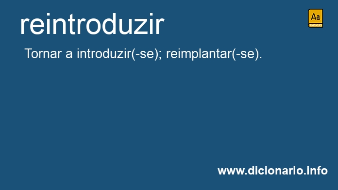 Significado de reintroduzimos