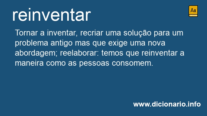 Significado de reinventa