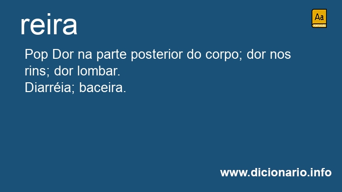 Significado de reiras