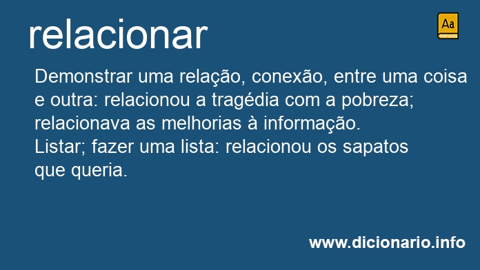 Significado de relacionai