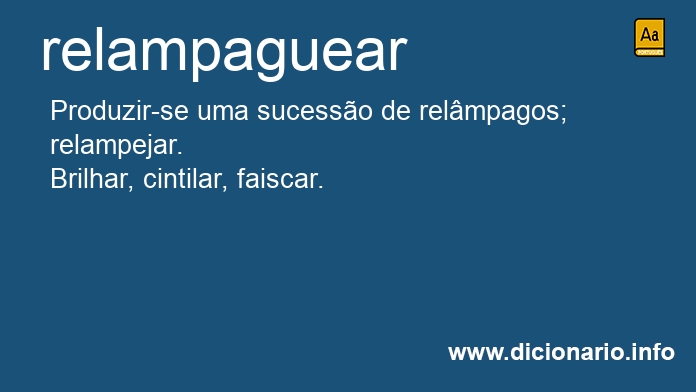 Significado de relampaguear