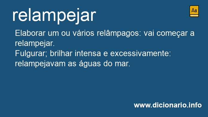 Significado de relampejai