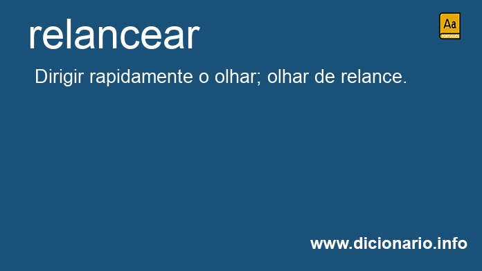 Significado de relancear