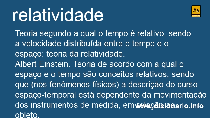 Significado de relatividades