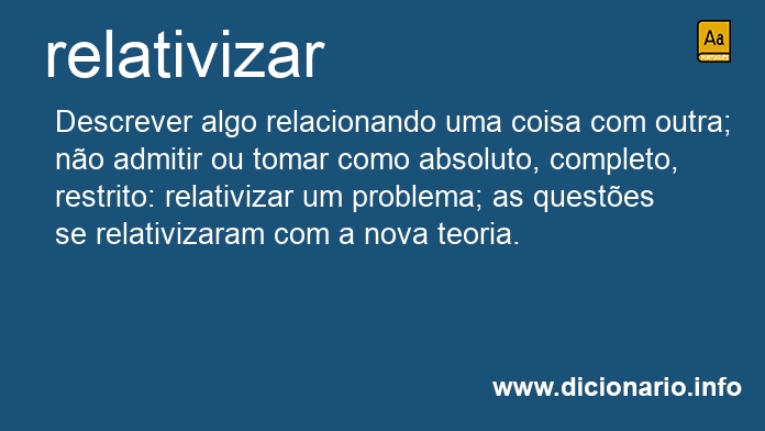 Significado de relativizai