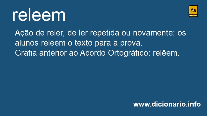 Significado de releem