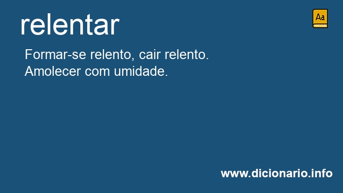 Significado de relentar