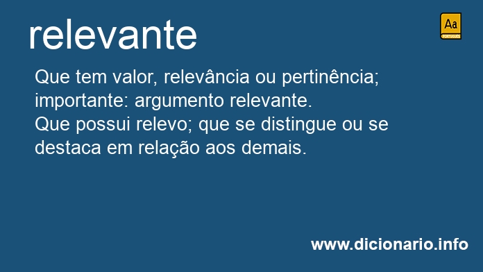 Significado de relevante