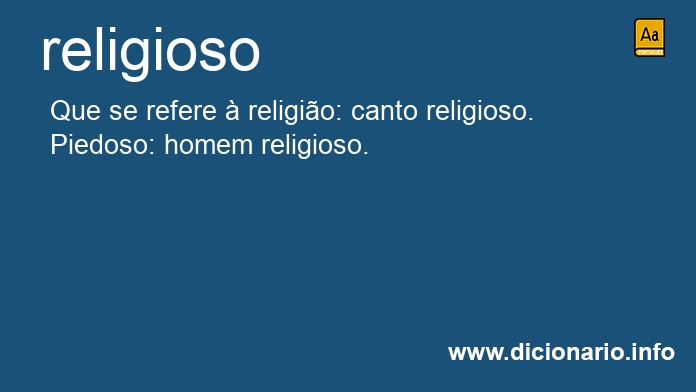 Significado de religioso