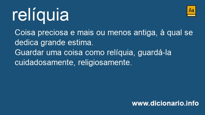 Significado de relquia