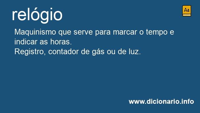 Significado de relgio