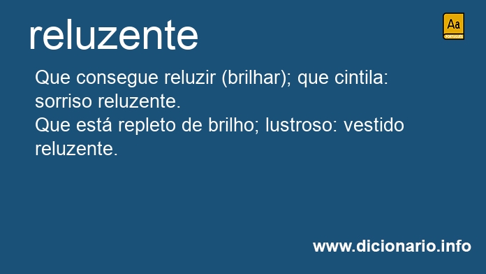 Significado de reluzente