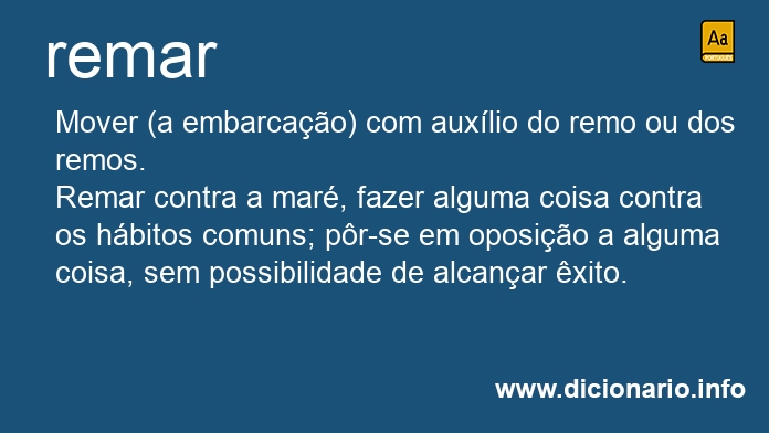 Significado de remares