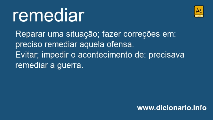 Significado de remediar