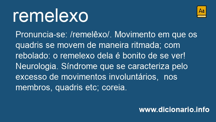 Significado de remelexo