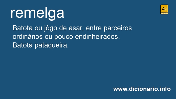 Significado de remelga