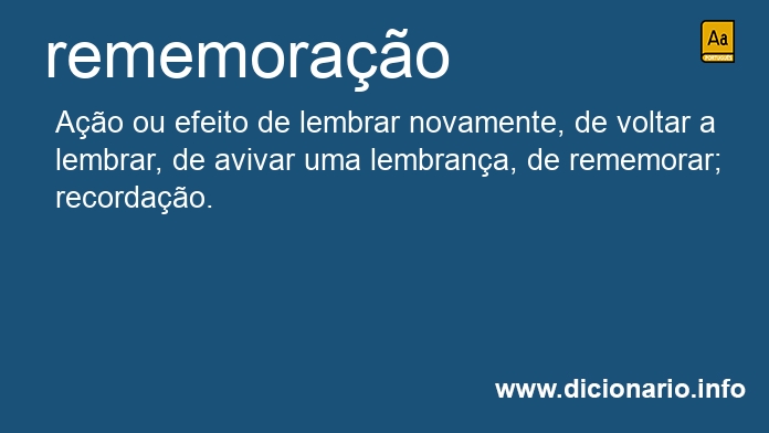 Significado de rememorao