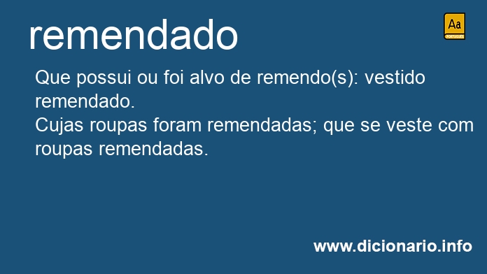 Significado de remendado