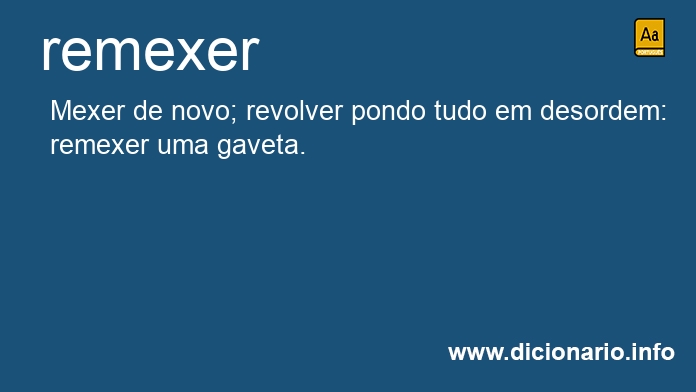 Significado de remexer