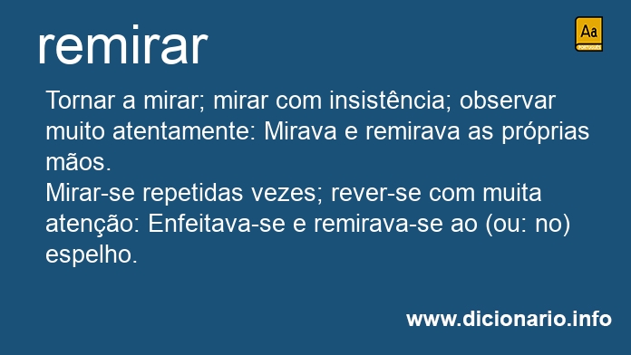 Significado de remirando