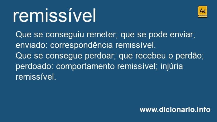 Significado de remissvel