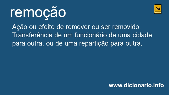 Significado de remoo