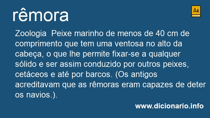 Significado de rmora