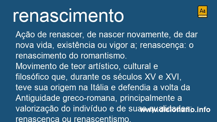 Significado de renascimento